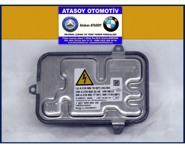 MERCEDES W218 CLS FAR BEYNİ A2189001902 A2188202126 2189001902 2188202126 2188202226 2189027700 A2188202226 A2189027700 A2184420103 1307329281 130732928103 130732928102 130732928101 10EEG120435 10EEG090717